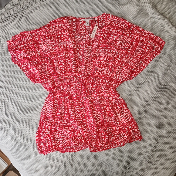 Victoria's Secret Red Patterned Robe - Picture 2 of 6